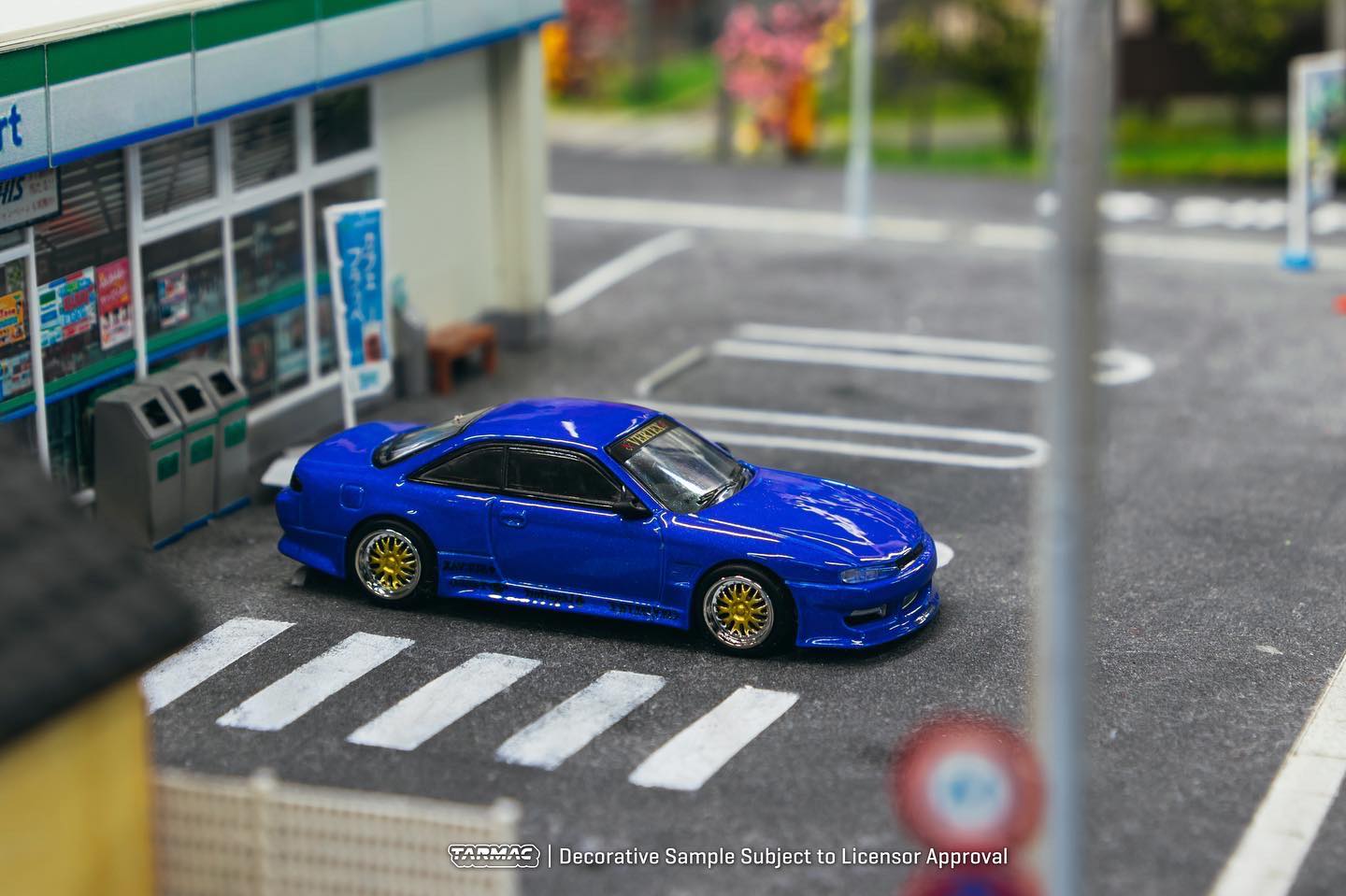 Tarmac Tarmac Works Vertex Nissan Silvia S14 Blue 1:64