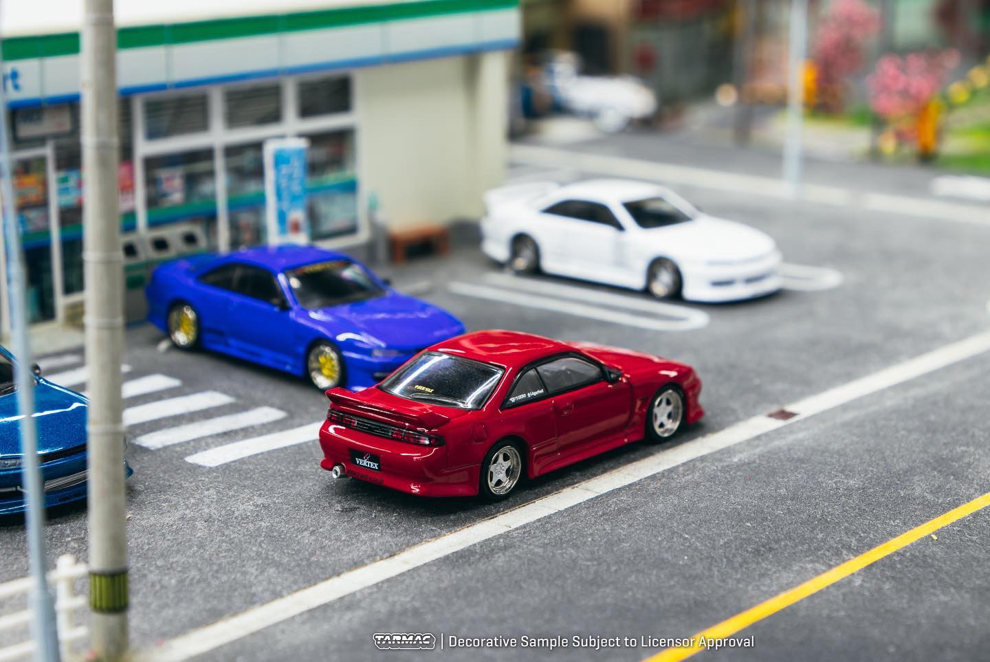 Tarmac Works Vertex Nissan Silvia S14 Red 1:64