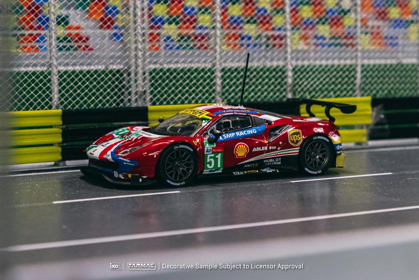 Tarmac Ixo Ferrari 488 GTE 24h of Le Mans 2019 Winner of LMGTE Pro Red 1:64