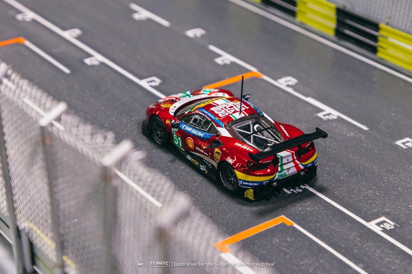 Tarmac Ixo Ferrari 488 GTE 24h of Le Mans 2019 Winner of LMGTE Pro Red 1:64