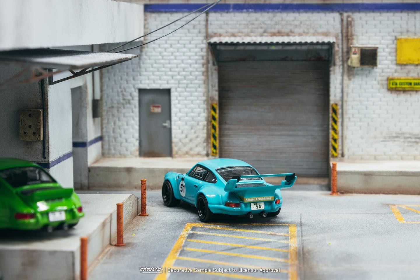 Tarmac Porsche RWB Backdate Baby Blue 1:64