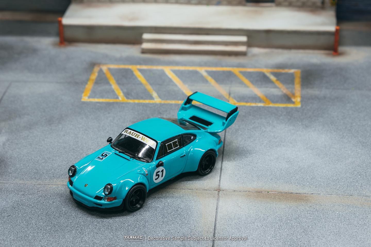 Tarmac Porsche RWB Backdate Baby Blue 1:64