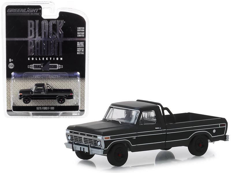 Greenlight Black Bandit 1975 Ford F100 1:64
