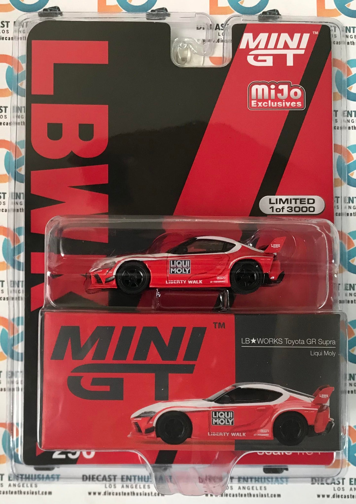 Mini GT Mijo Exclusives 290 LB WORKS Toyota GR Supra Liqui Moly 1:64
