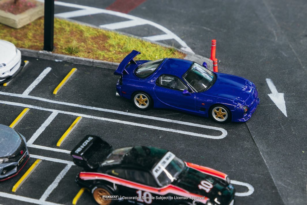 Tarmac Works Mazda RX7 FD3S Mazdaspeed ASpec Blue 1:64