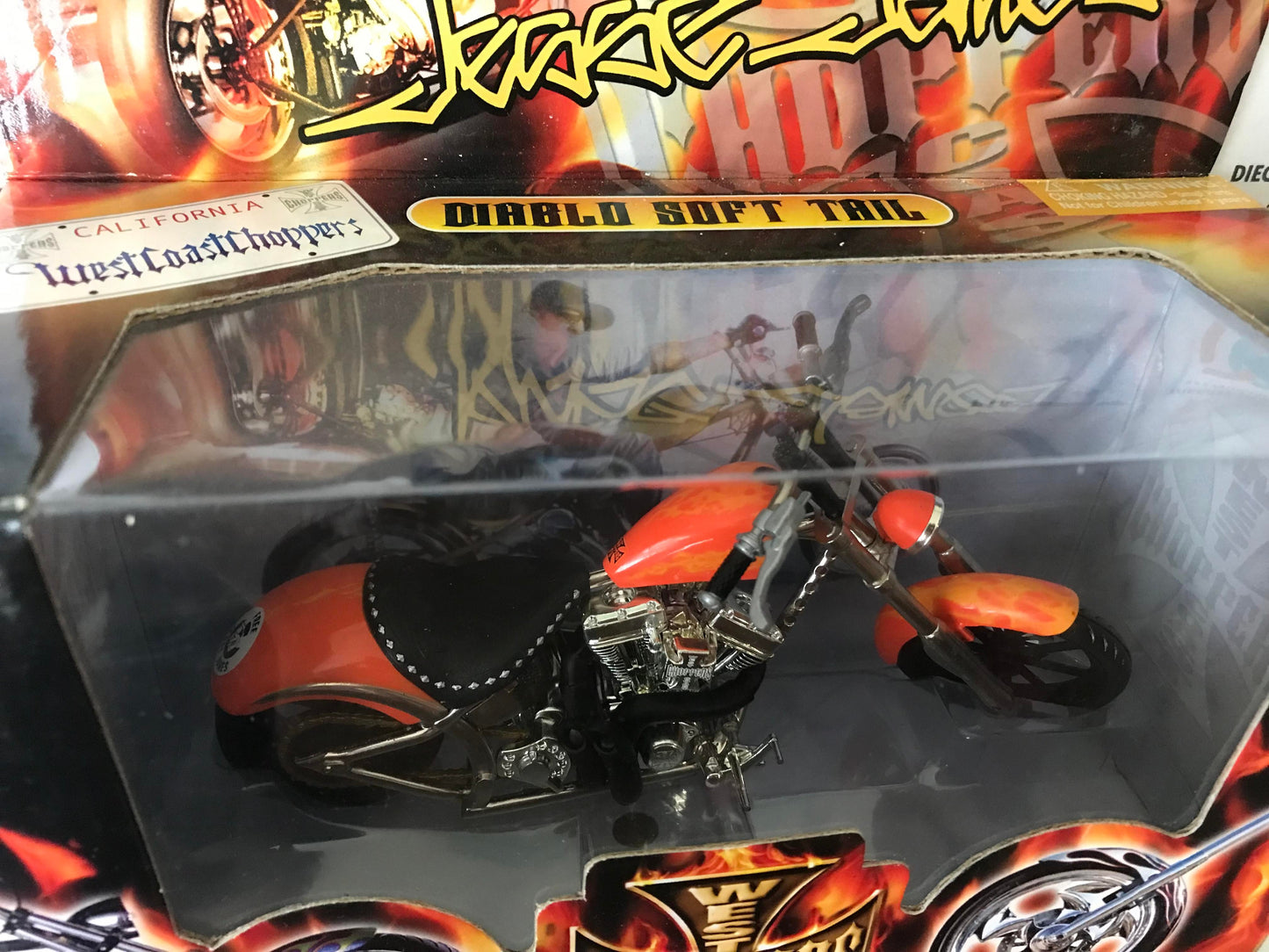 Funline Westcoast Choppers Jesse James Diablo Soft Tail Orange 1:18