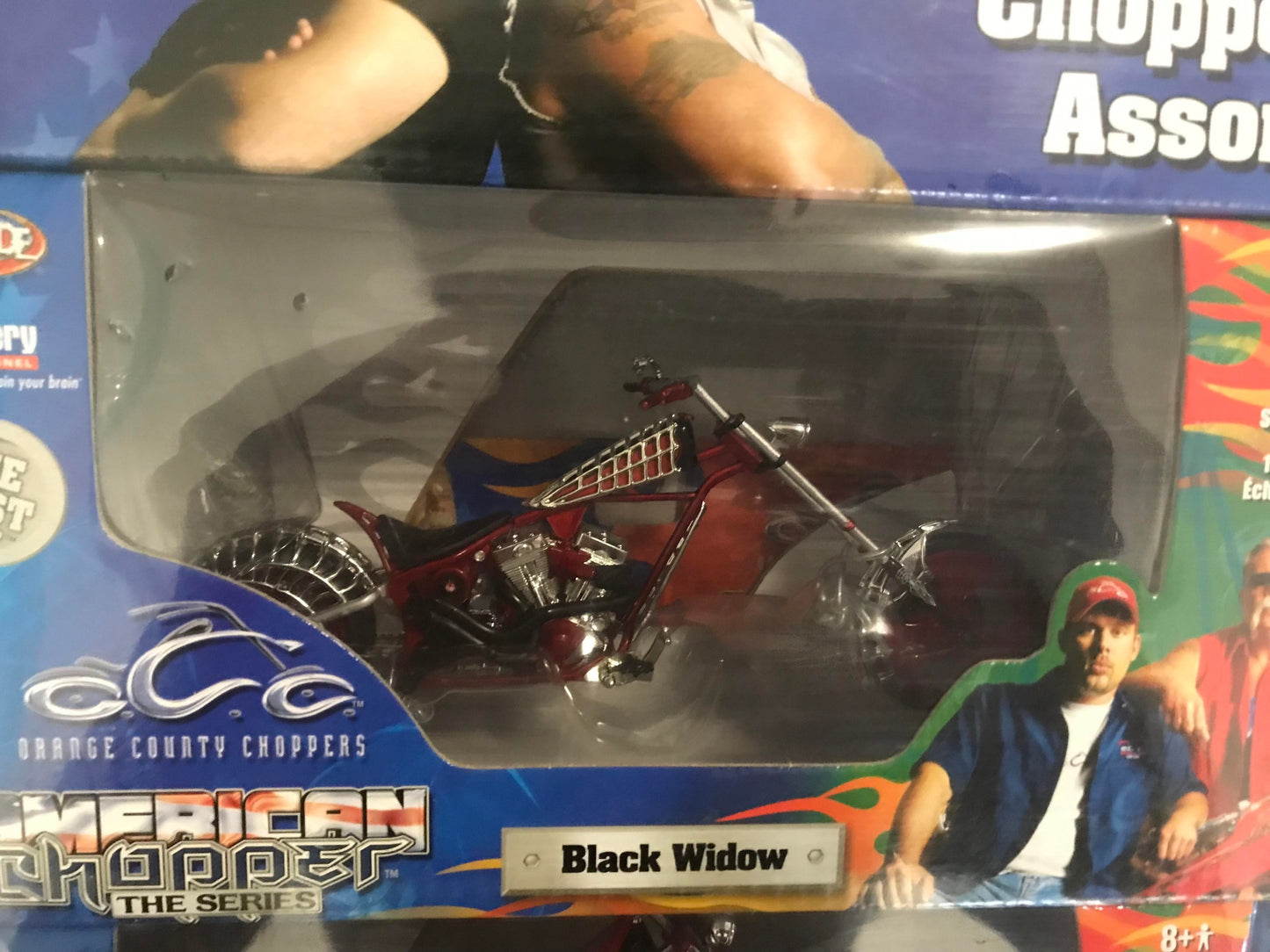 Joy Ride OCC Orange County Choppers Black Widow Mikey's Bike Custom Rigid #1 Jet Bike 1:18