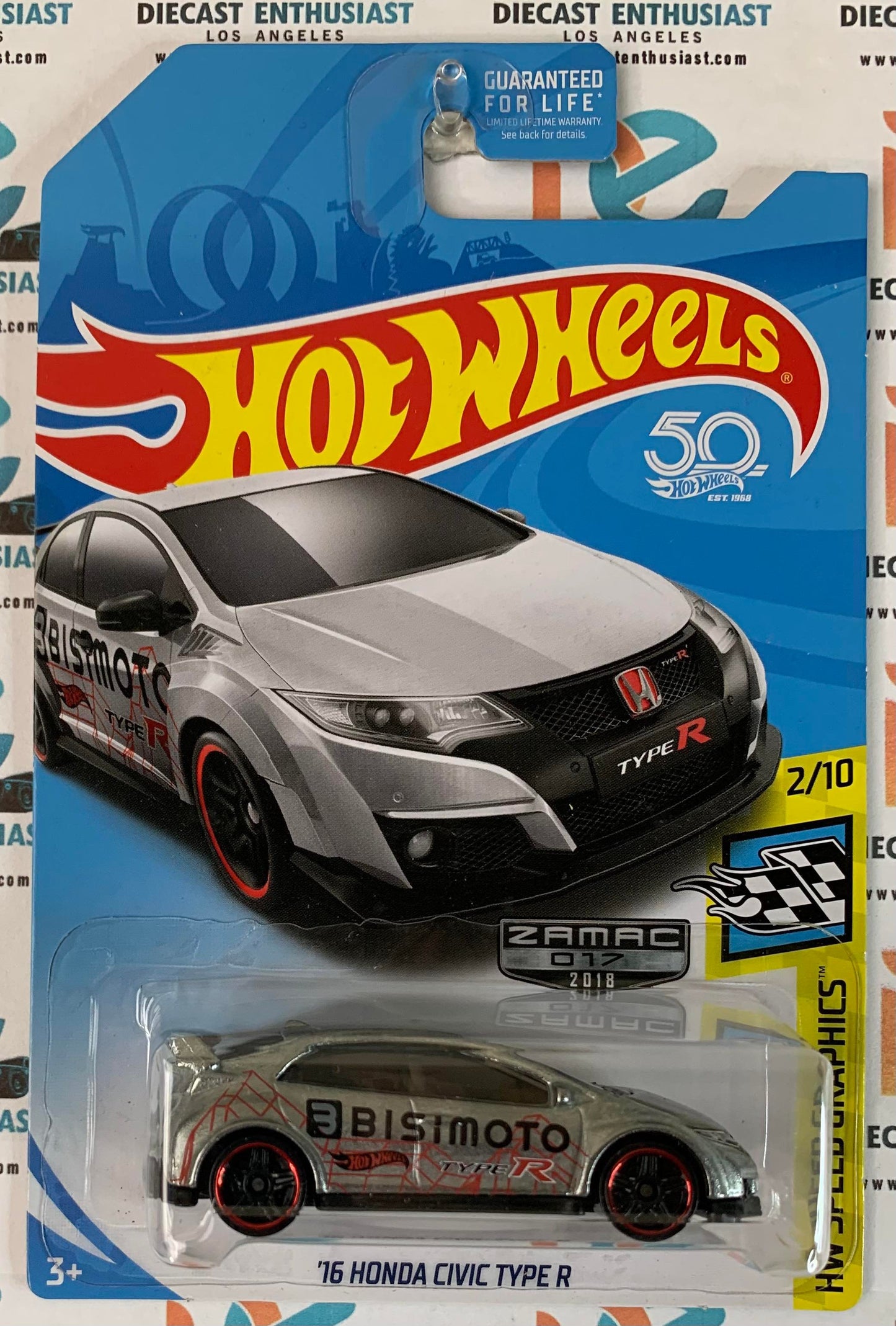 Hot Wheels Zamac 16 Honda Civic Type R 1:64