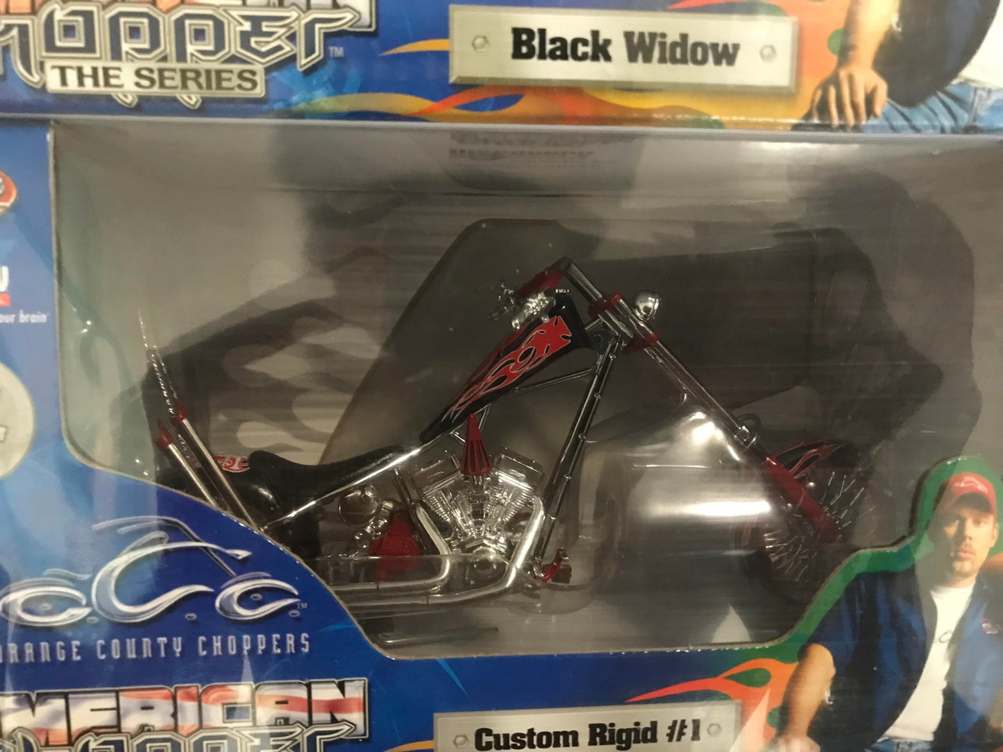 Joy Ride OCC Orange County Choppers Black Widow Mikey's Bike Custom Rigid #1 Jet Bike 1:18