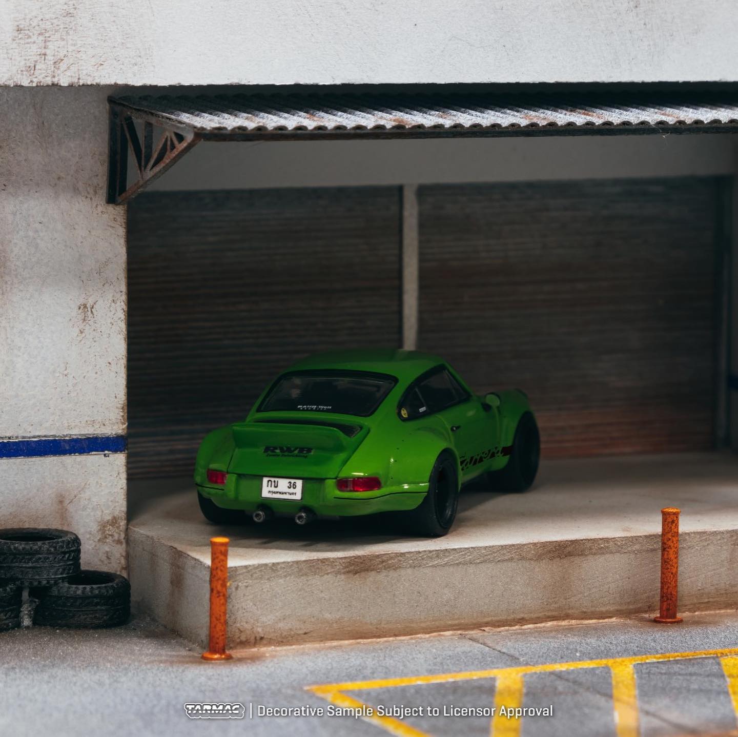 Tarmac Porsche RWB Backdate Olive Green 1:64