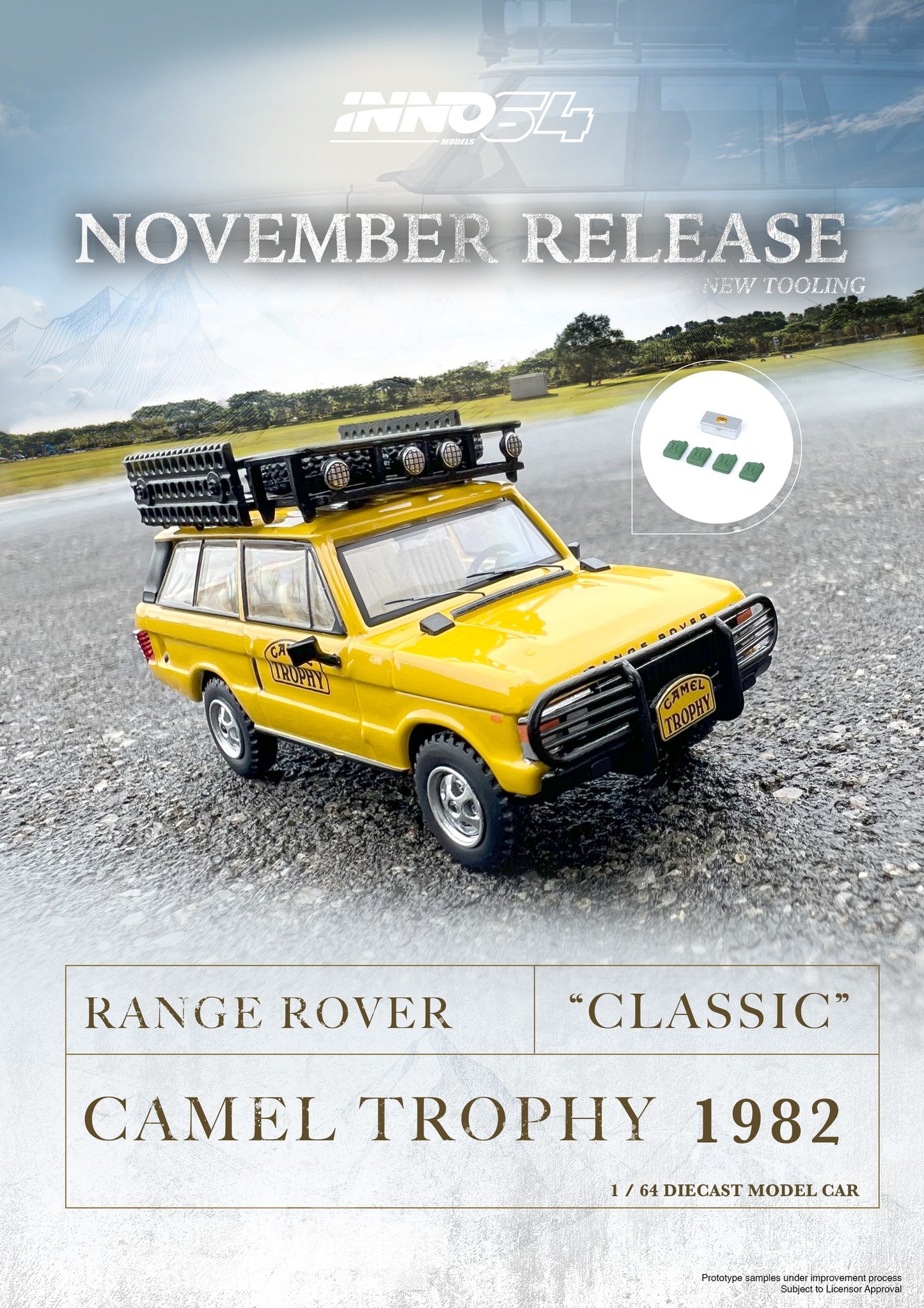 Inno64 Range Rover Classic Camel Trophy 1982 1:64