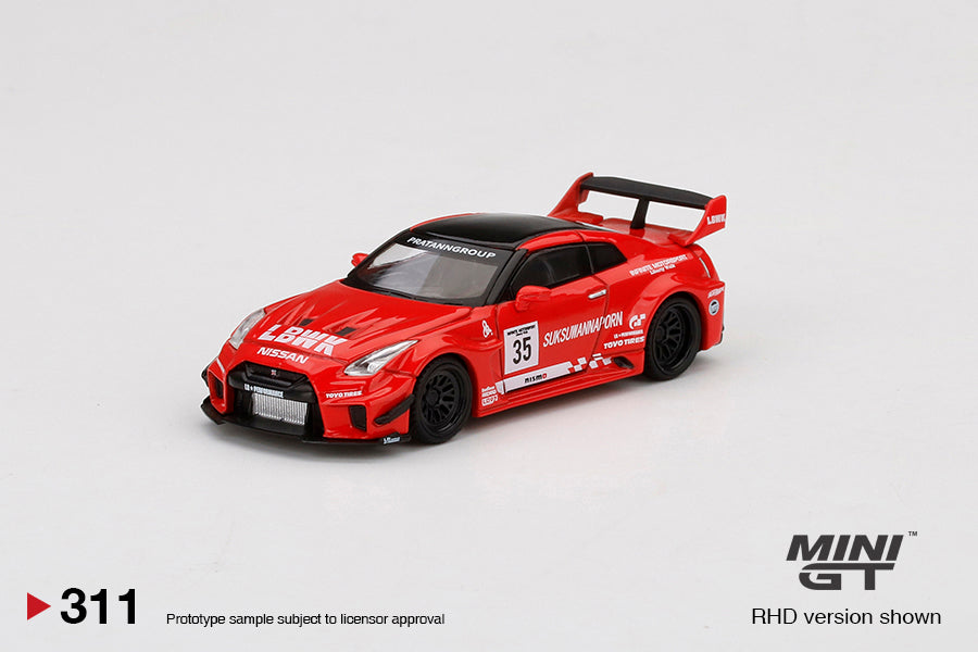 Mini GT Box Version 311 LB Silhouette WORKS GT NISSAN 35GT-RR Ver.1 LBWK  Red 1:64