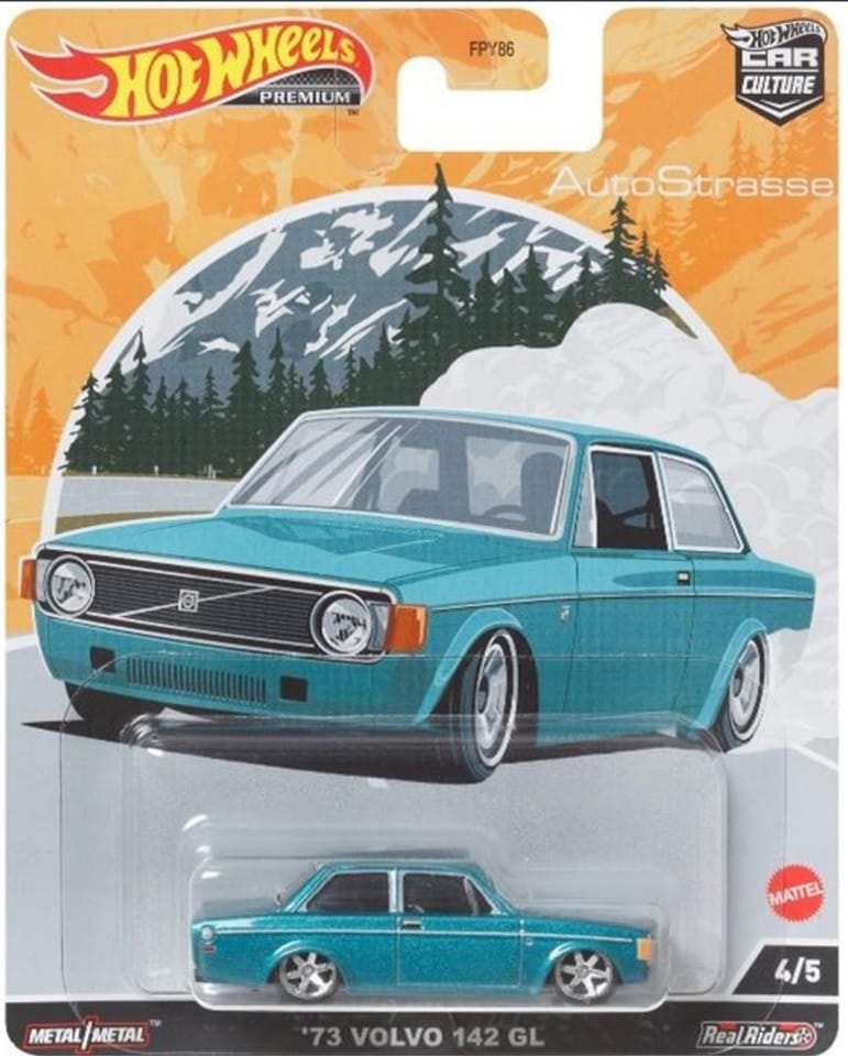 Hot Wheels Auto Strasse 73 Volvo 142 GL 1:64