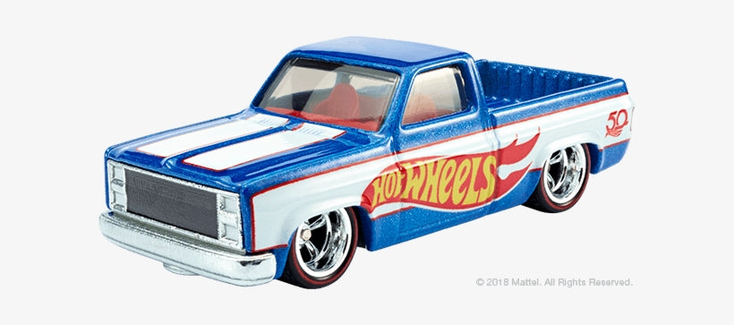 NEW LOOSE Hot Wheels 83 Chevy Silverado Blue Display Car 1:64