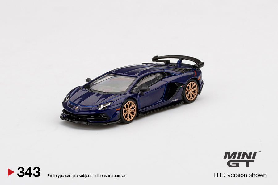 Mini GT Mijo Exclusives 343 Lamborghini Aventador SVJ Viola Aletheia 1:64