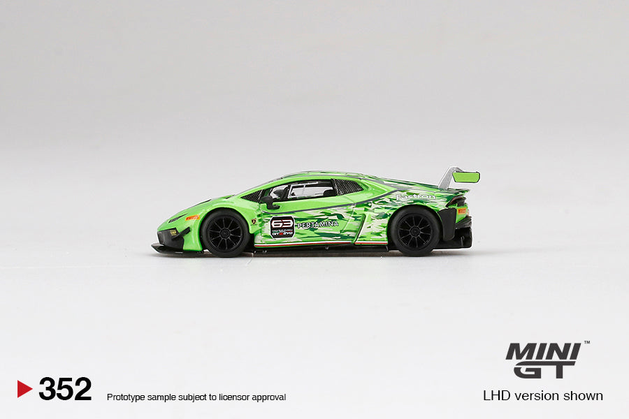 Mini GT Box Version 352 Lamborghini Huracan GT3 EVO Presentation 1:64
