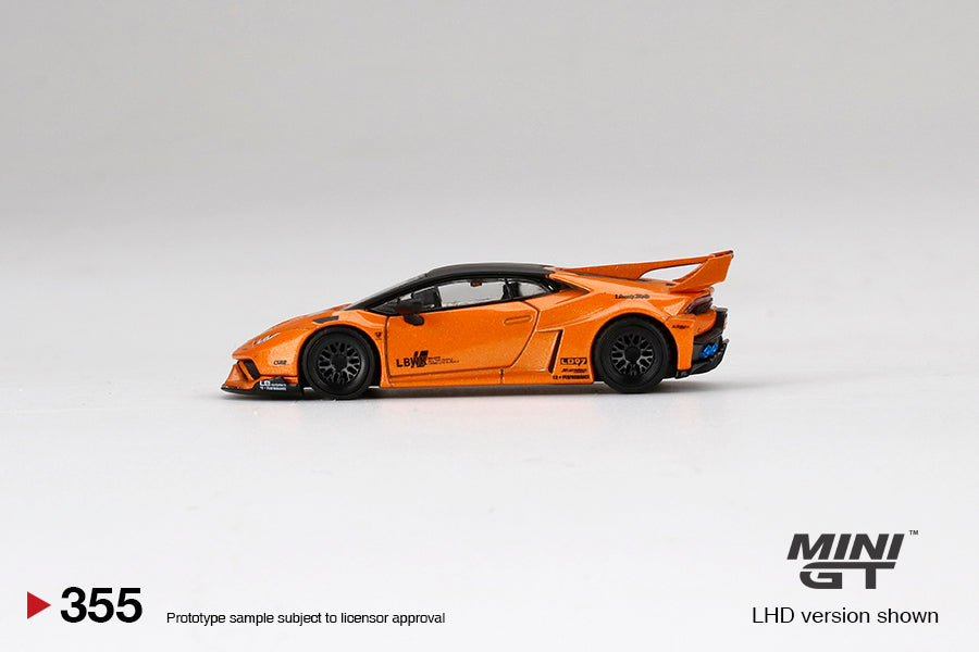 Mini GT Mijo Exclusives 355 LB WORKS Lamborghini Huracan GT Arancio Borealis 1:64