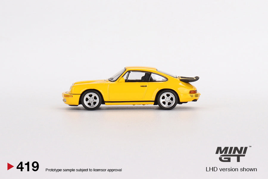 Mini GT Box Version 419 RUF CTR 1987 Blossom Yellow 1:64