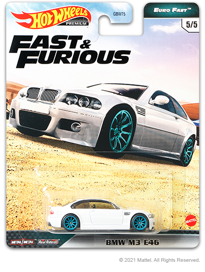 Hot Wheels Fast & Furious Euro Fast BMW M3 E46 White 1:64
