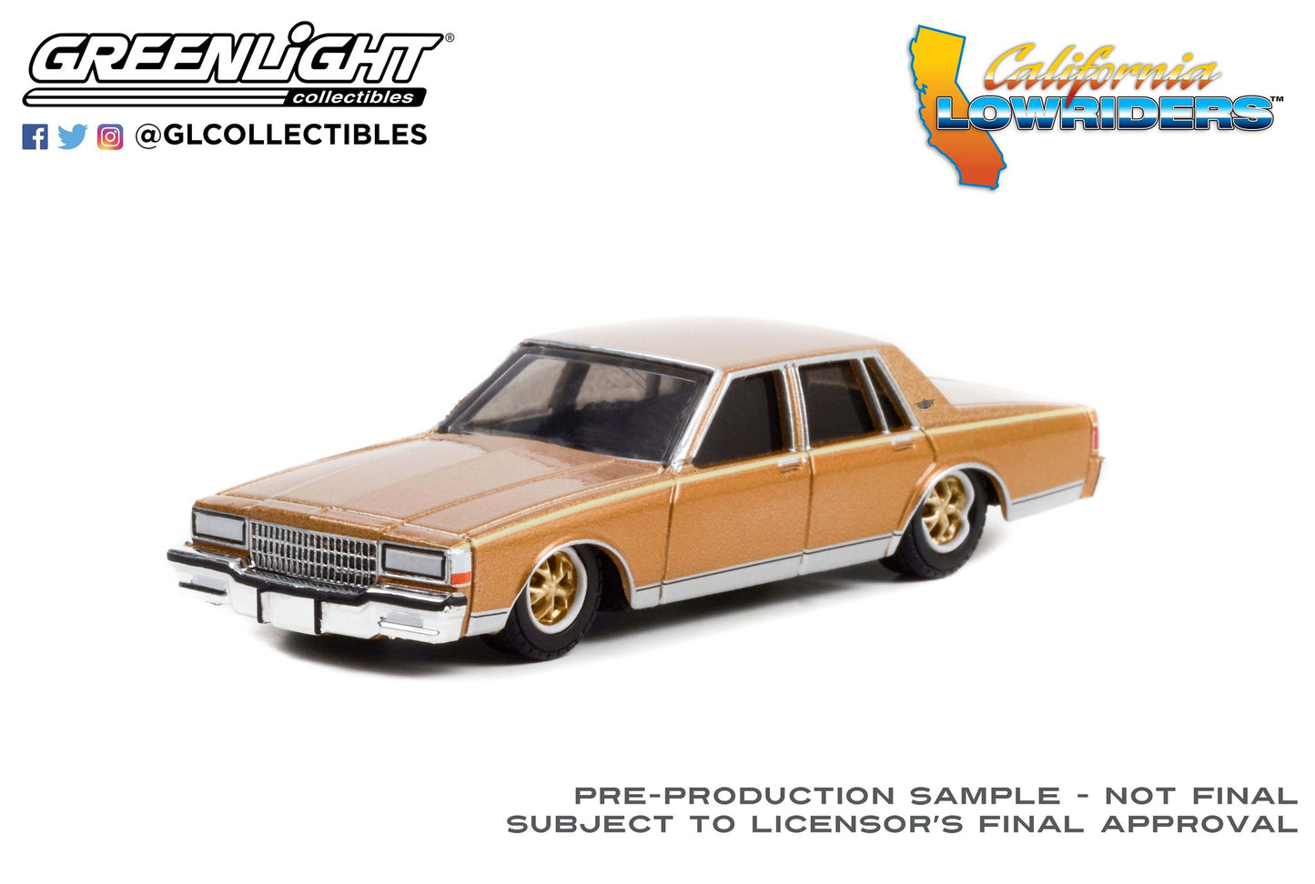 Greenlight California Lowriders Series 1 1985 Chevrolet Caprice Brown 1:64