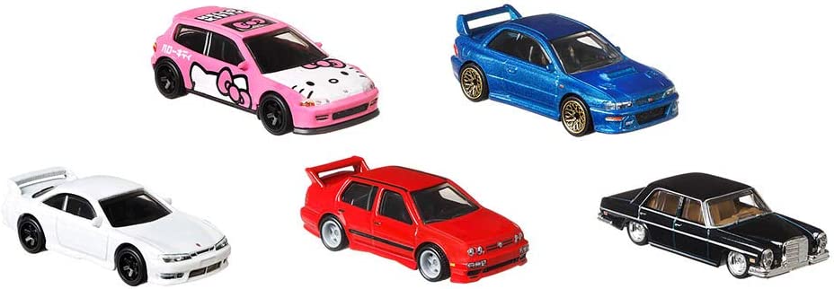 Hot Wheels Modern Classics 2020 Set Of 5 with Sterling Protector Case 1:64