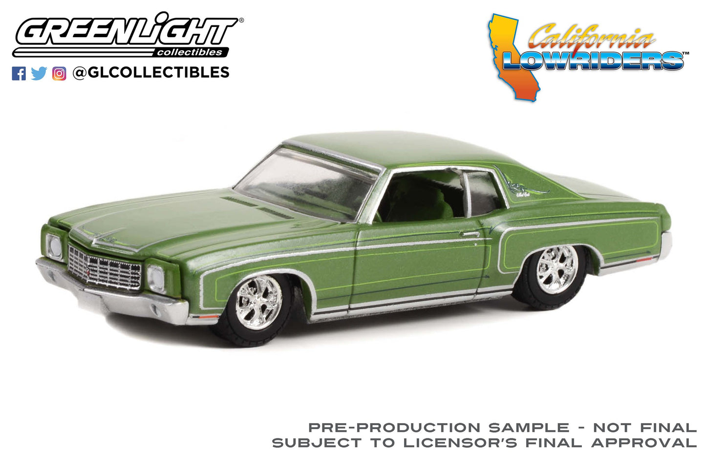 Greenlight California Lowriders Series 2 1970 Chevrolet Monte Carlo Green 1:64