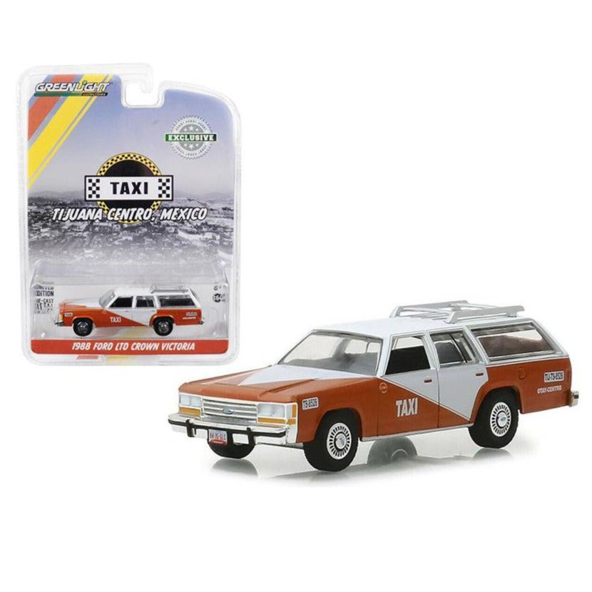 Greenlight 1988 Ford LTD Crown Victoria Taxi Tijuana Centro Mexico 1:64