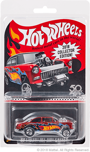 BAD PROTECTOR Hot Wheels Mail in 55 Chevy Bel Air Gasser 1:64