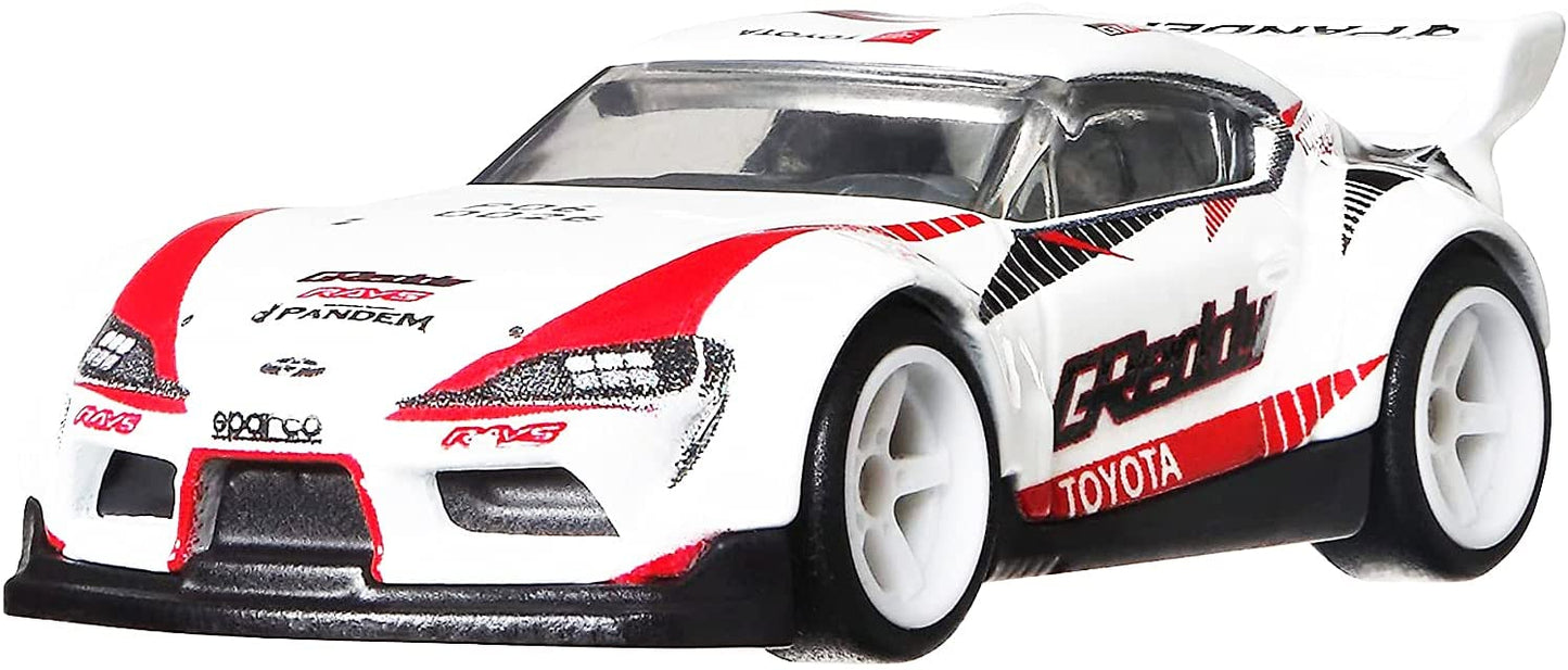 Hot Wheels Slide Street 20 Toyota GR Supra Greddy White 1:64