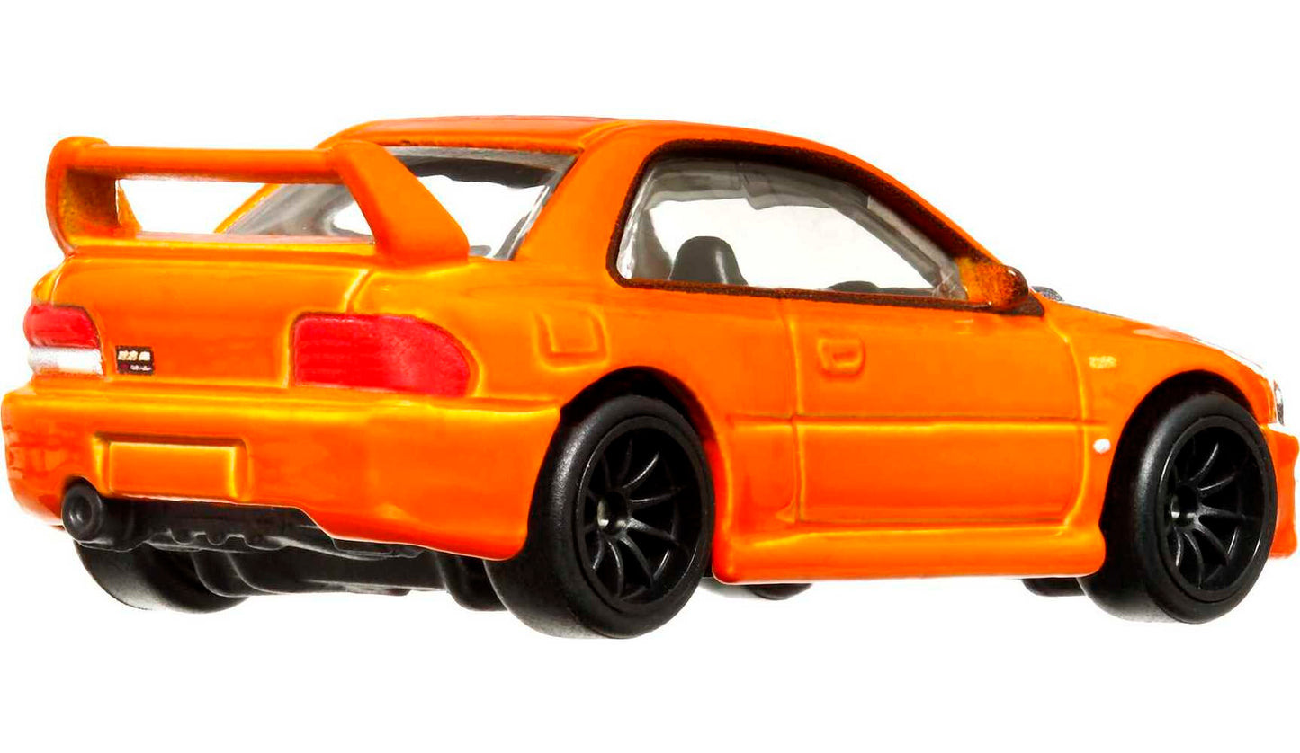 Hot Wheels Ronin Run 98 Subaru Impreza 22B-STi Version Orange 1:64