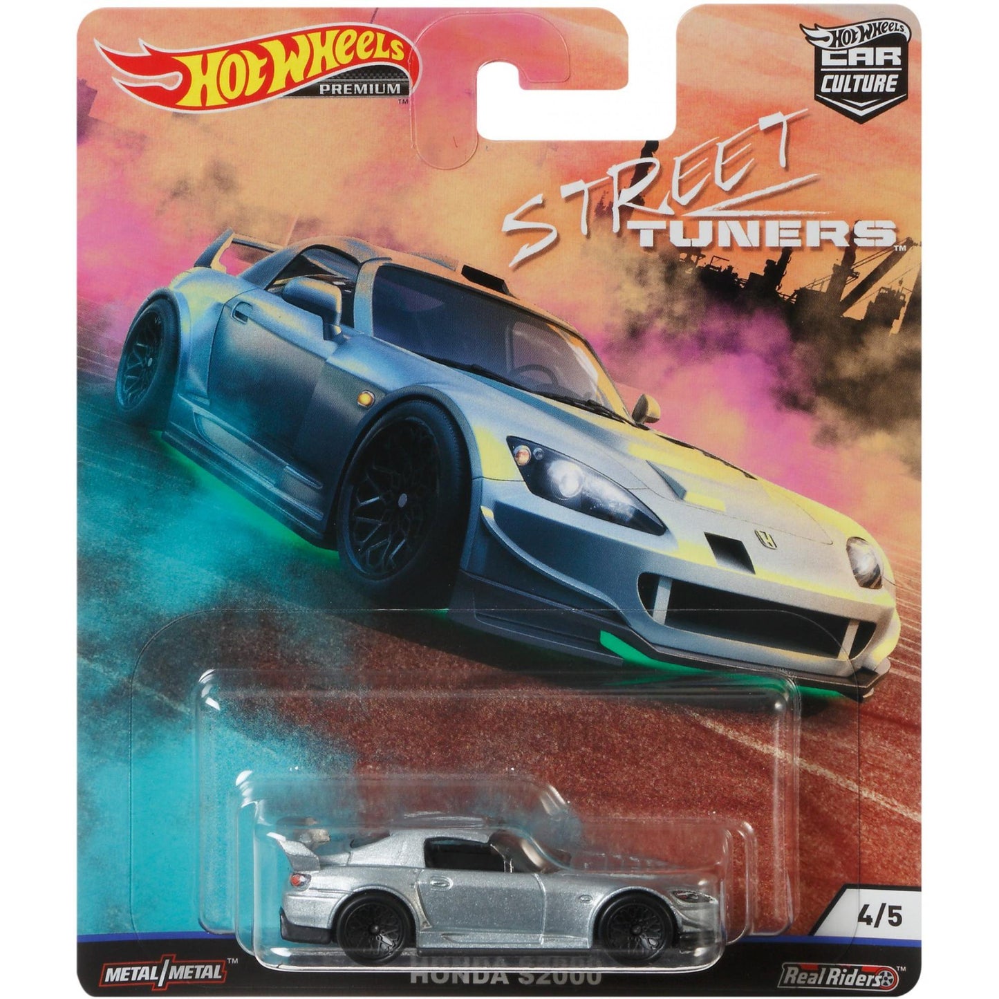 NEW LOOSE DAMAGE CARD & BUBBLE Hot Wheels Street Tuners Honda S2000 Grey 1:64