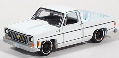 Auto World Exclusives Kentucky Barn Finds 1974 Chevy Silverado Fleetside White 1:64
