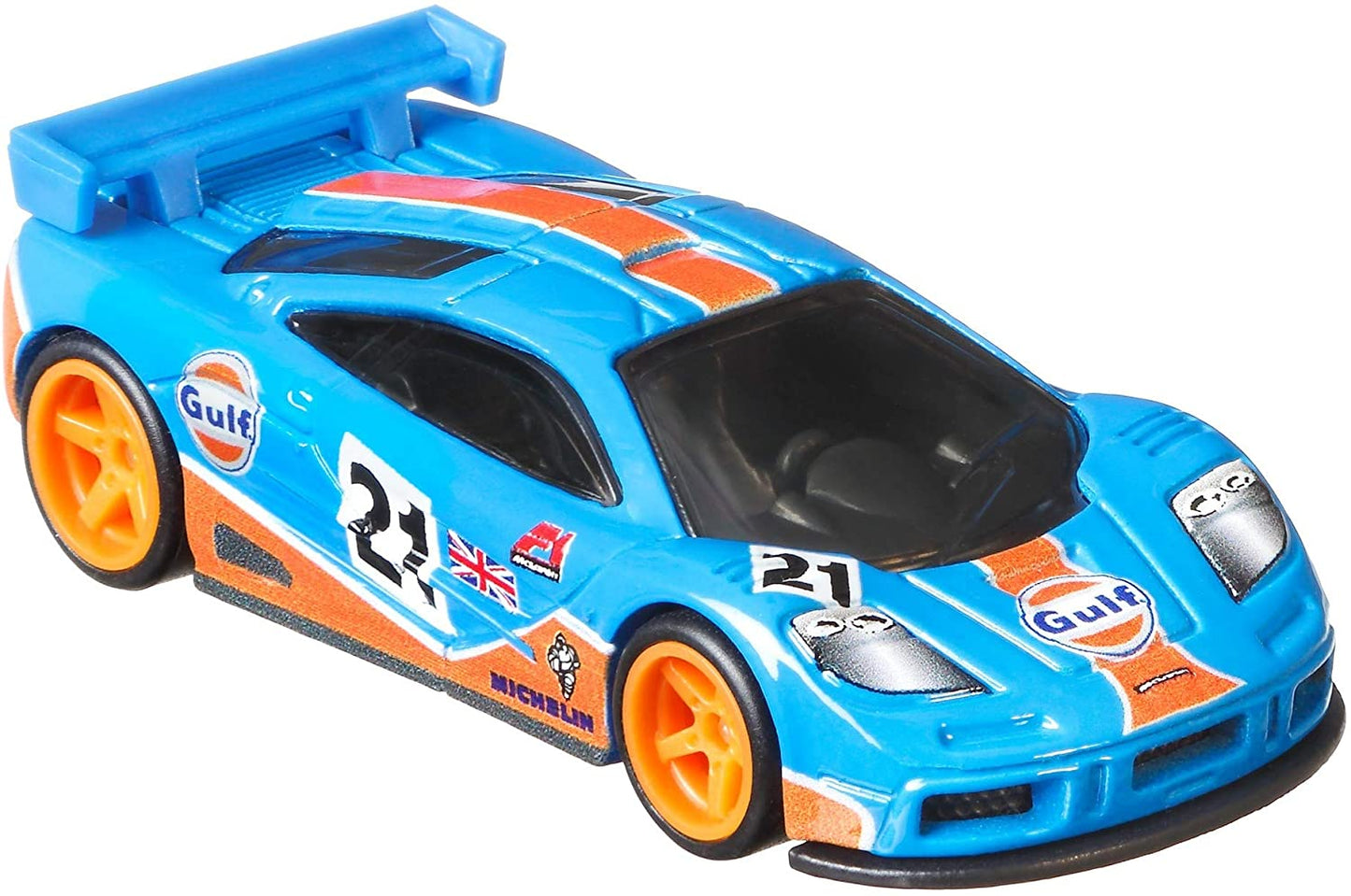Hot Wheels British Horse Power Mclaren F1 GTR Gulf Oil 1:64
