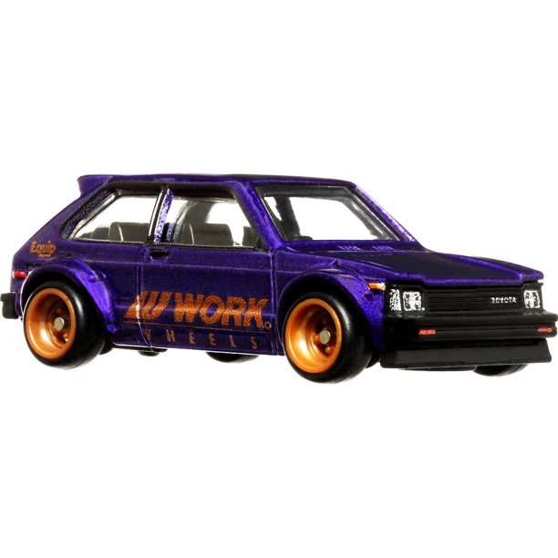 Hot Wheels Ronin Run 81 Toyota Starlet KP61 Purple 1:64