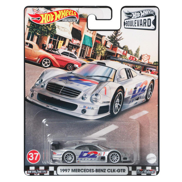Hot Wheels Boulevard 1997 Mercedes Benz CLK-GTR with Sterling Protector Case 1:64