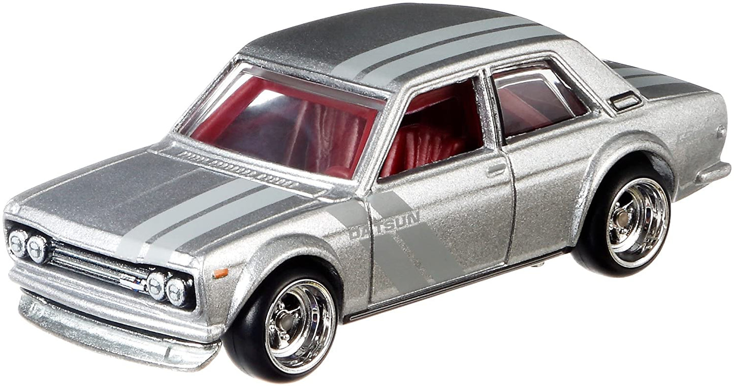 BAD CARD CRACKED BUBBLE Hot Wheels Japan Historics 2 Datsun Bluebird 510 Silver 1:64