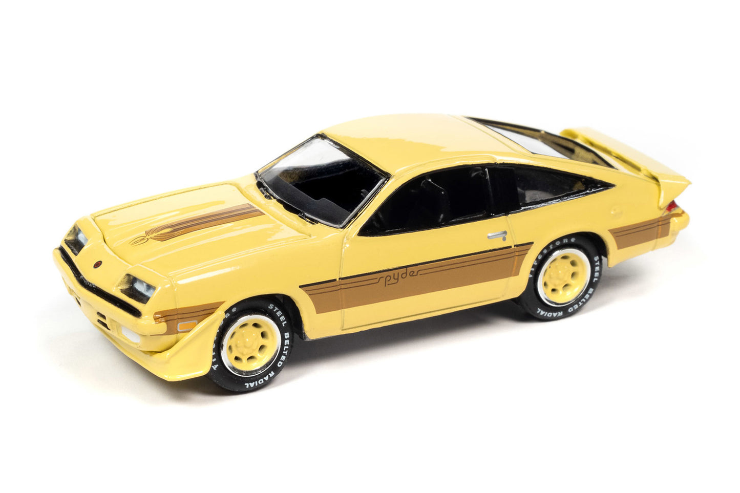 Johnny Lightning 1980 Chevy Monza Spyder Light Yellow 1:64