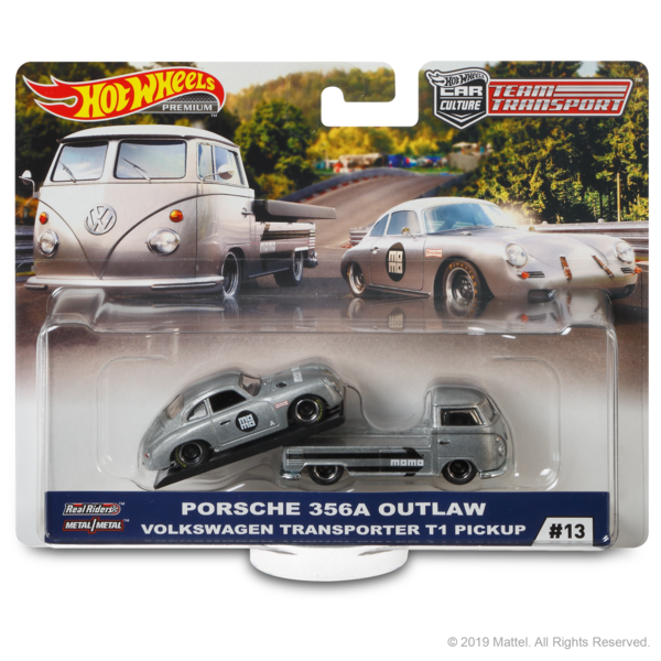 Hot Wheels Team Transport Porsche 356A Outlaw Volkswagen Transporter T1 Pickup 1:64