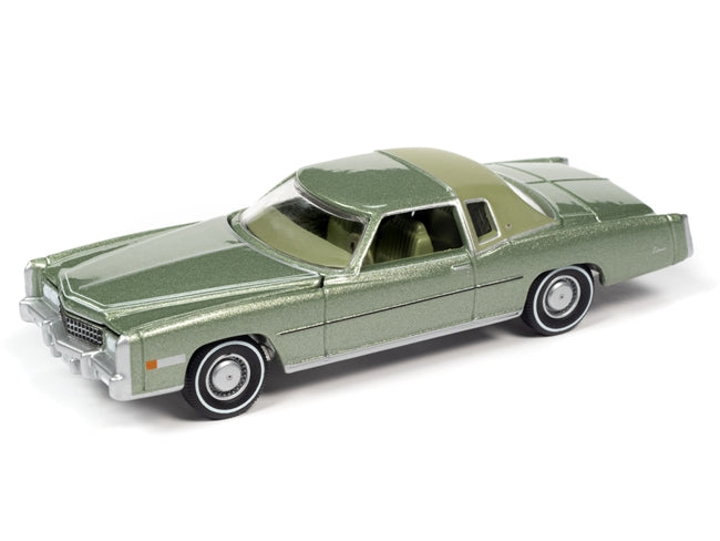 Auto World Luxury Cruisers 1975 Cadillac Eldorado Green 1:64