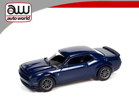 Auto World Modern Muscle 2019 Dodge Challenger Hellcat Indigo Blue 1:64
