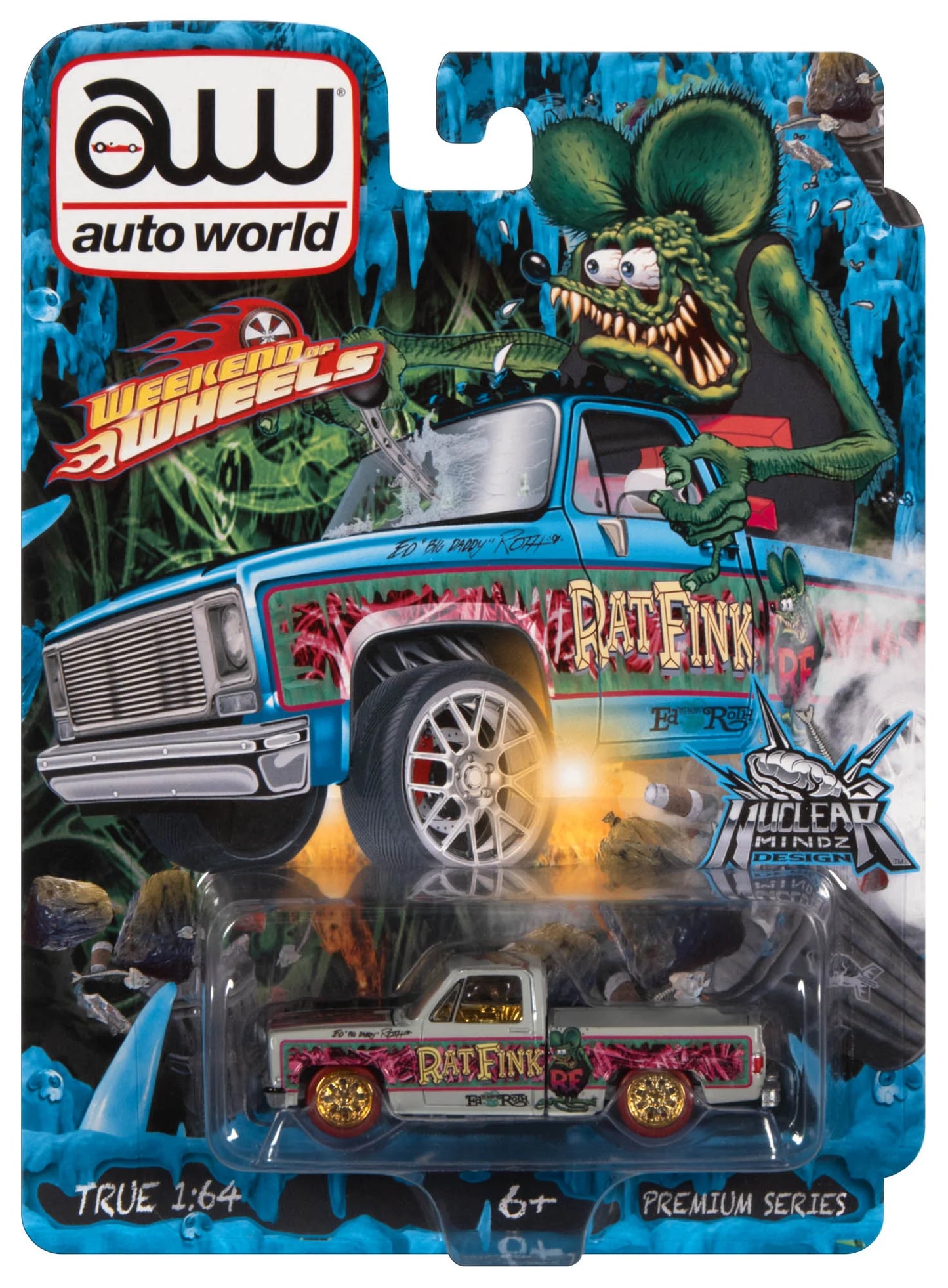 CHASE ULTRA RED Auto World House Of Cars Exclusives 1983 Chevrolet Silverado Lowriders Gold 1:64