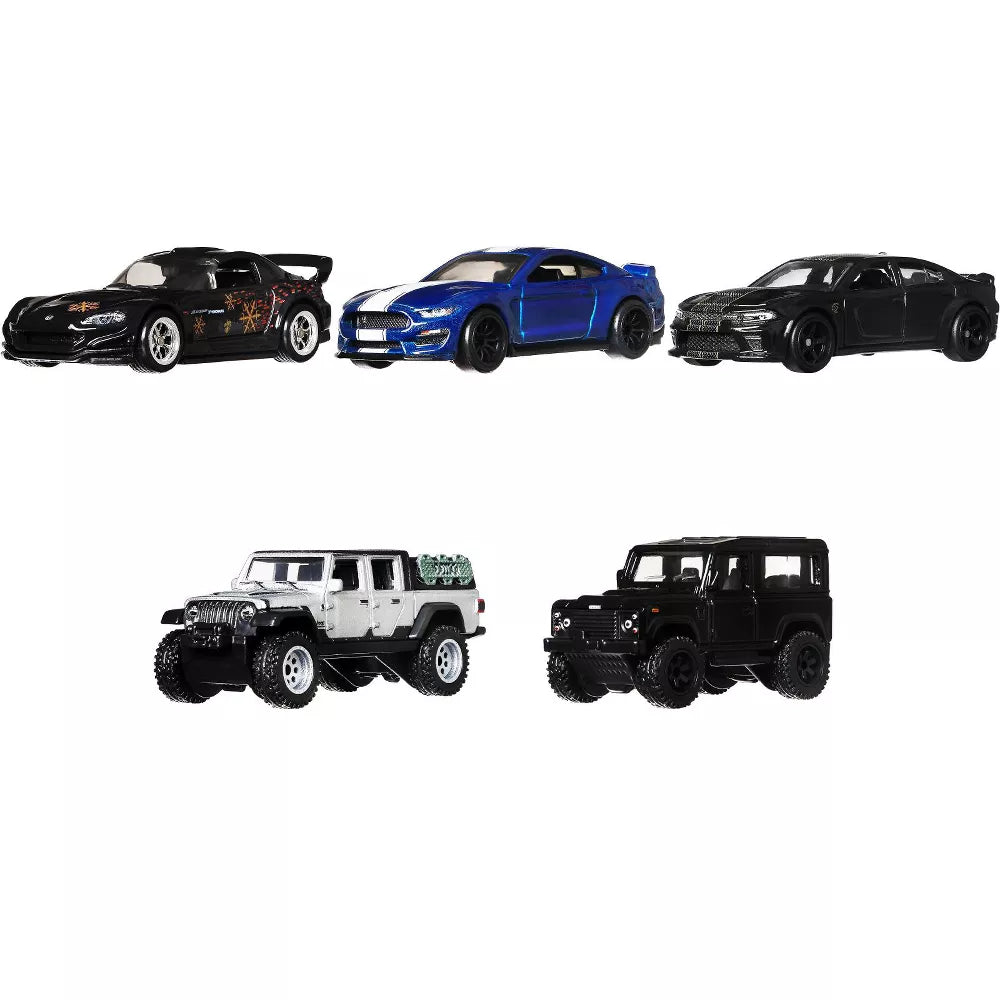 Hot Wheels Fast & Furious Furious Fleet Set of 5 1:64