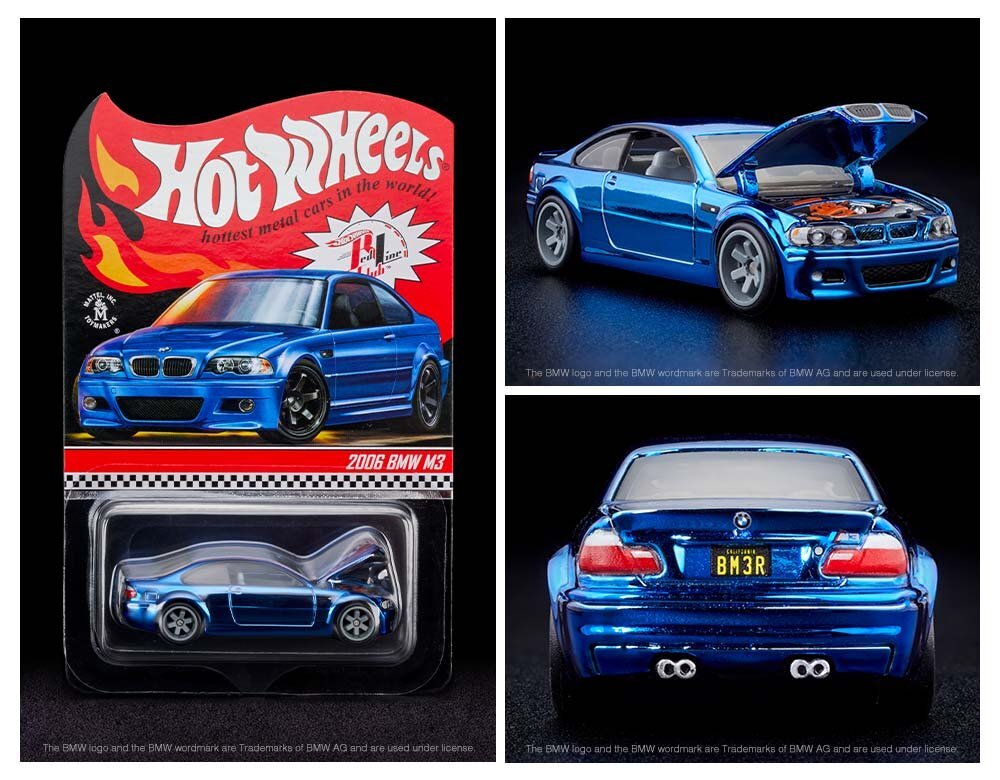 Hot Wheels RLC 2021 2006 BMW M3 Blue 1:64