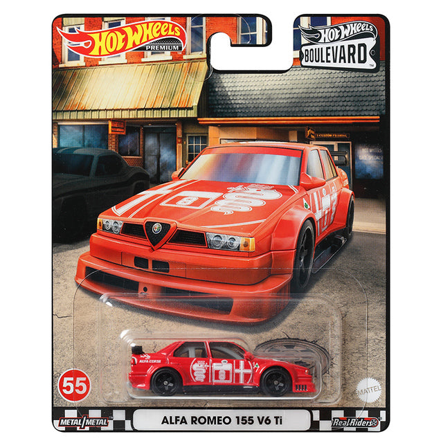 Hot Wheels Boulevard Alfa Romeo 155 V6 Ti Red 1:64