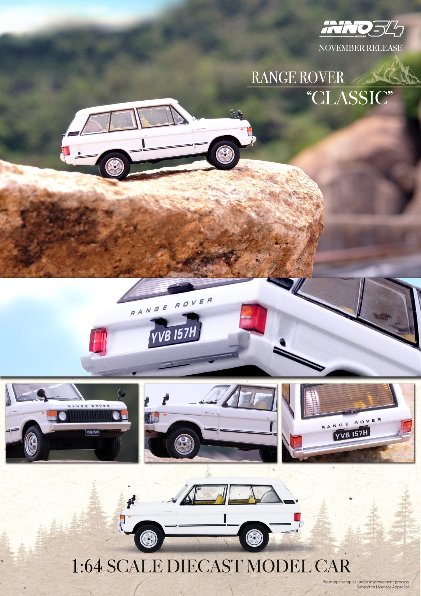 Inno64 Range Rover Classic White 1:64