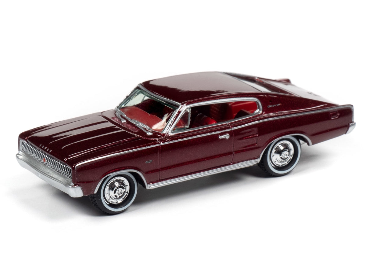 Johnny Lightning 1967 Dodge Charger Dark Red Poly 1:64