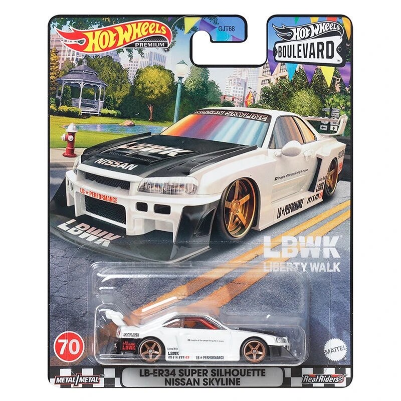 Hot Wheels Boulevard LB-ER34 Super Silhouette Nissan Skyline White 1:64
