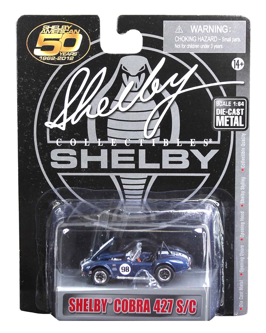 Shelby Collectibles Shelby Cobra 427 S/C Blue #98 1:64