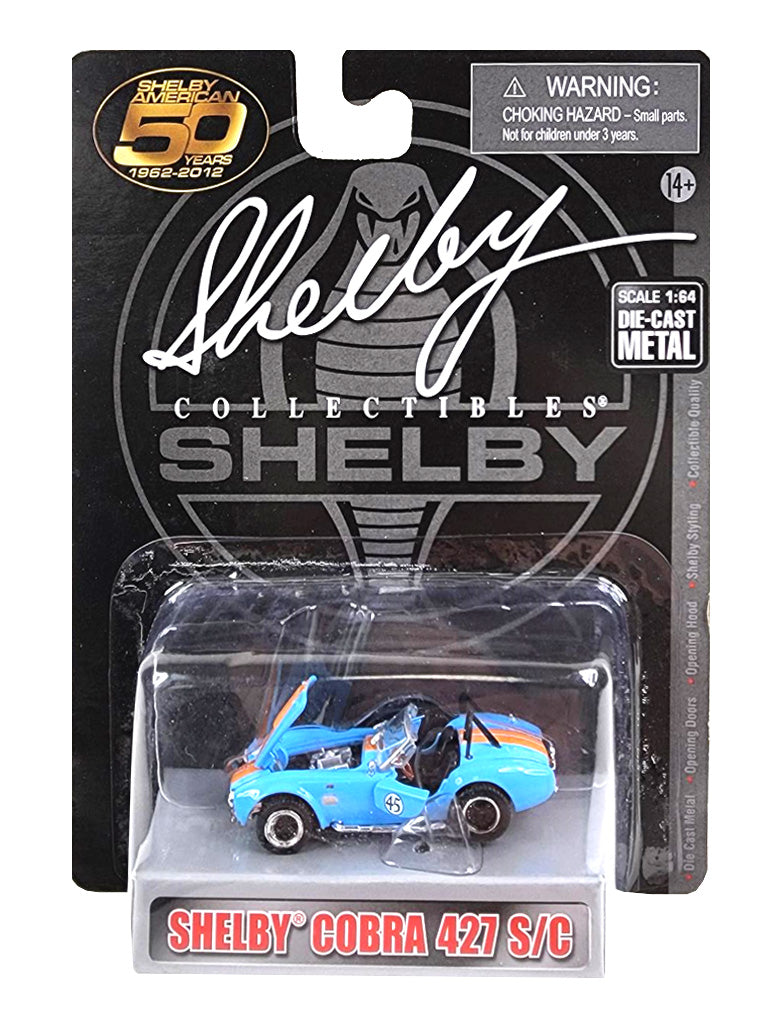 Shelby Collectibles Shelby Cobra 427 S/C Blue #45 Gulf Color 1:64