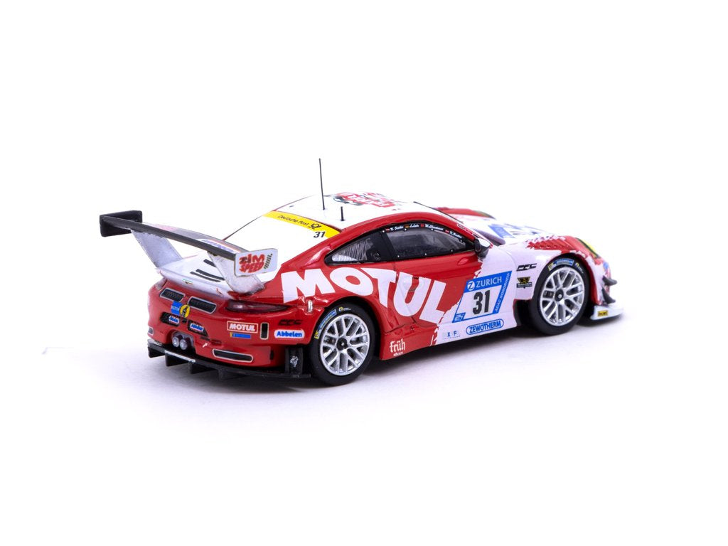 Tarmac Ixo Porsche 911 GT3 R Nurburgring Motul White Red 1:64